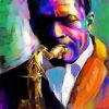 Abstract Men Saxophone Paint By Numbers