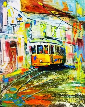 Abstract Tram Paint By Numbers