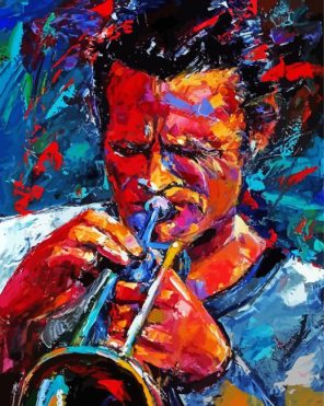 Abstract Trumpet Player Paint By Numbers