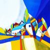 Abstract Houses Paint By Numbers