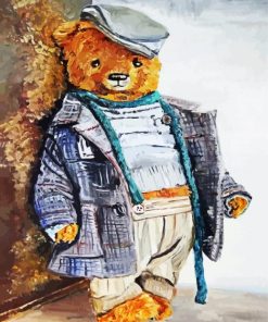 Classy Teddy Bear Paint By Numbers