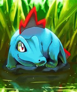 Aesthetic Totodile Paint By Numbers