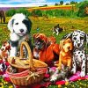 Pets Picnic Paint By Numbers