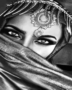 Arabic Lady Paint By Numbers