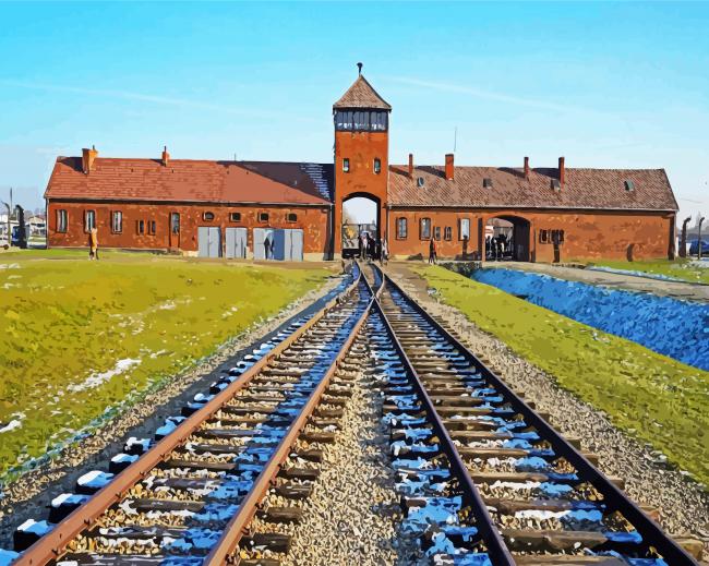 Auschwitz Poland Paint By Numbers