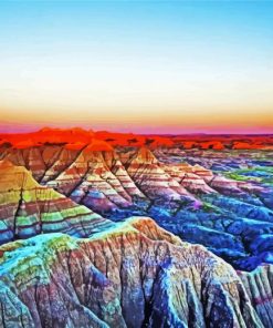 Badlands National Parks Paint By Numbers