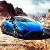 Blue Huracan Paint By Numbers