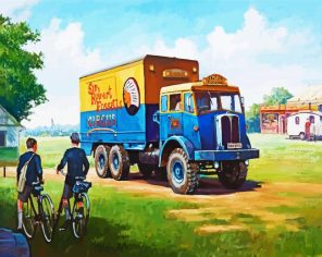 Blue Lorry Paint By Numbers