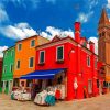 Colorful Houses Paint By Numbers