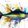 Colorful Tuna Illustration Paint By Numbers