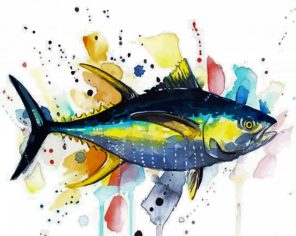 Colorful Tuna Illustration Paint By Numbers