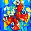 Colored Butterfly Paint By Numbers