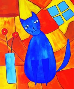 Cubism Cat Paint By Numbers