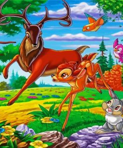 Bambi With Friends Paint By Numbers