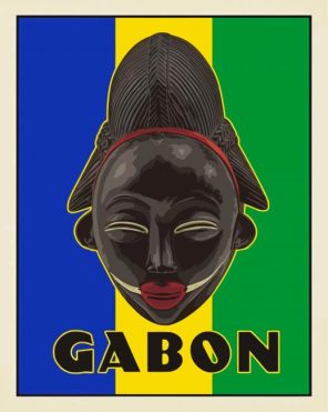 Gabon Flag Paint By Numbers