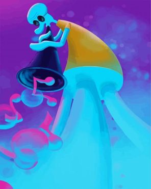 Musican Squidward Paint By Numbers