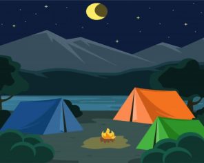 Night Camping Paint By Numbers