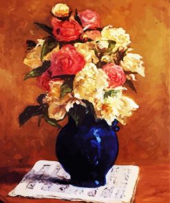 Flowers In Vase Paint By Numbers