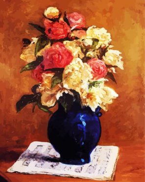 Flowers In Vase Paint By Numbers