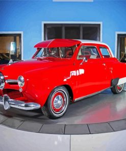 Red Studebaker Paint By Numbers