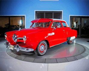 Red Studebaker Paint By Numbers