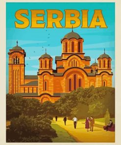 Serbia Architecture Paint By Numbers
