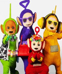 Stylish Teletubbies Paint By Numbers