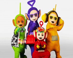 Stylish Teletubbies Paint By Numbers