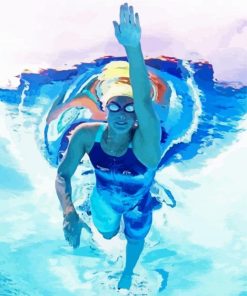 Swimmer Paint By Numbers