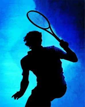 Player Silhouette Paint By Numbers