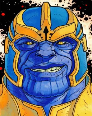 Blue Thanos Paint By Numbers