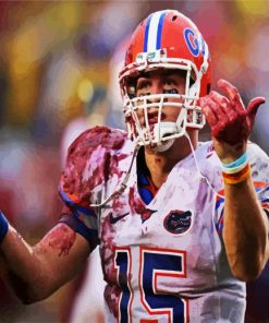 The Handome Tim Tebow Paint By Numbers