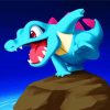Illustration Totodile Paint By Numbers
