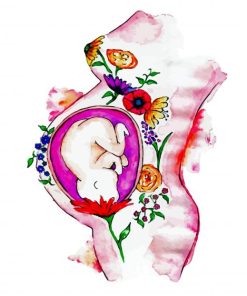 Aesthetic Unborn Baby Paint By Numbers