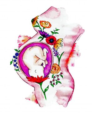 Aesthetic Unborn Baby Paint By Numbers