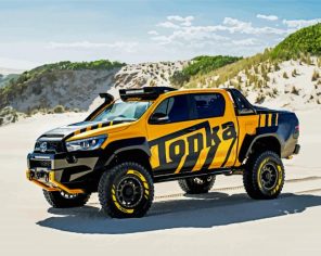 Yellow And Black Utes Paint By Numbers