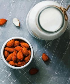 Almonds Milk Paint By Numbers