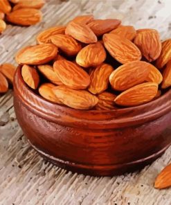 Almonds In Bowl Paint By Numbers
