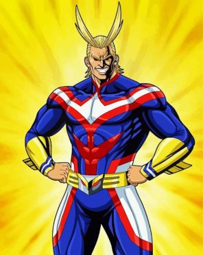 All Might Superhero Paint By Numbers