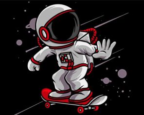 Stylish Astronaut Paint By Numbers
