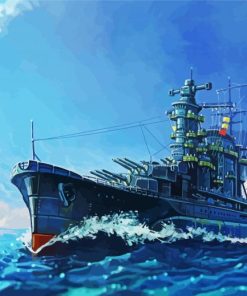 Battle Ship Paint By Numbers