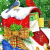 Christmas Birds Paint By Numbers