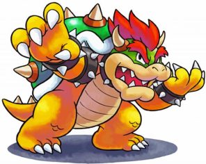 Bowser Character Paint By Numbers