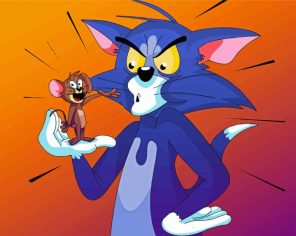 Tom And Jerry Cartoon Paint By Numbers