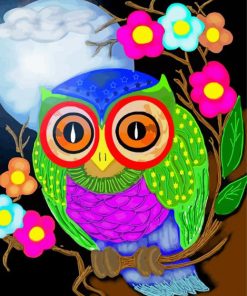 Artistic Cute Owl Paint By Numbers