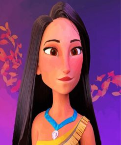 Pocahontas Cartoon Paint By Numbers