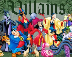 Villians Poster Paint By Numbers