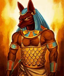 Egyptian Anubis Paint By Numbers