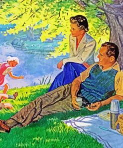 Family Picnic Paint By Numbers
