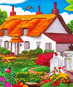 Floral House Paint By Numbers